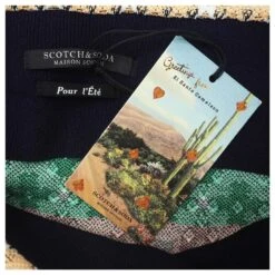 Robe Midi à Rayures Multicolores Maison Scotch Taille 1 -ModeChic Magasin 572622 5