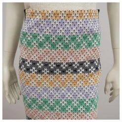 Robe Midi à Rayures Multicolores Maison Scotch Taille 1 -ModeChic Magasin 572622 6