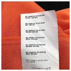 Robe Droite Prada En Soie Orange Et Noire -ModeChic Magasin 577360 5