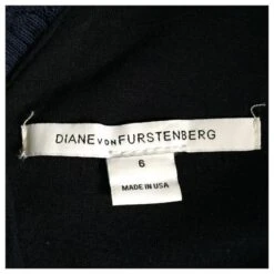 Diane Von Furstenberg Robe Droite DVF En Dentelle Marine Bleu 7 Diane Von Furstenberg Robe Droite DVF En Dentelle Marine Bleu -ModeChic Magasin 578055 4