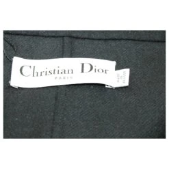 Robe Dior Off-the-Shoulder Jacket En Laine Noire -ModeChic Magasin 578612 4