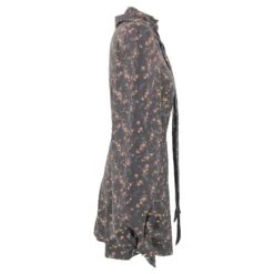 Mini Robe The Vampire's Wife Pussy Bow En Imprimé Fleuri Sur Coton Marron Noir -ModeChic Magasin 587340 3