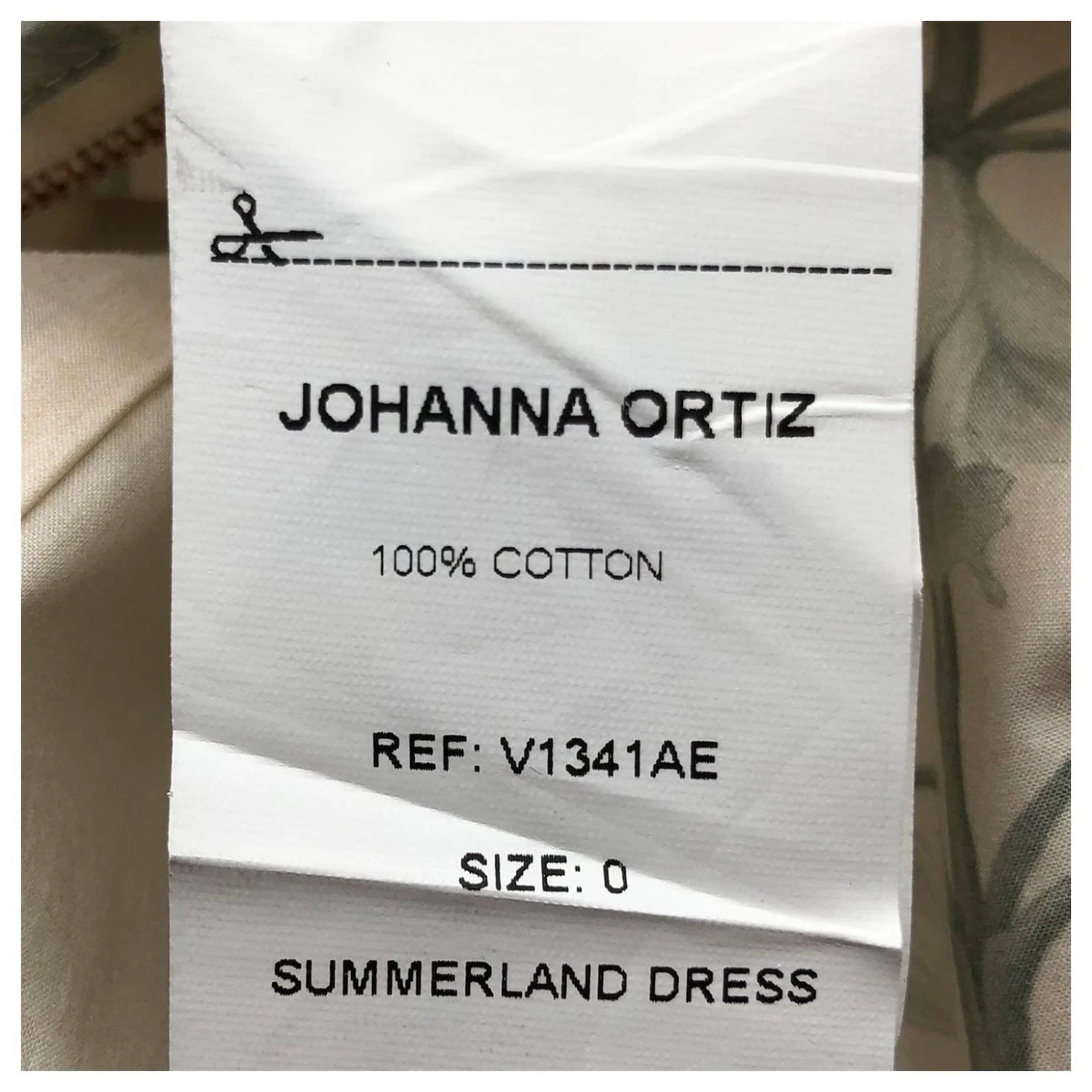 Autre Marque Robe Johanna Ortiz En Imprimé Iris Vert Sur Coton Crème Blanc Écru 5 Autre Marque Robe Johanna Ortiz En Imprimé Iris Vert Sur Coton Crème Blanc Écru – Image 5
