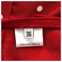 Robe Alexandre Vauthier En Soie Rouge à Pois -ModeChic Magasin 587507 4