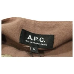 Apc A.P.C. Ceinturée 3/4 Robe à Manches En Coton Marron -ModeChic Magasin 589280 4