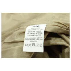 Apc A.P.C. Ceinturée 3/4 Robe à Manches En Coton Marron -ModeChic Magasin 589280 6