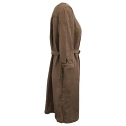 Apc A.P.C. Ceinturée 3/4 Robe à Manches En Coton Marron -ModeChic Magasin 589280 8