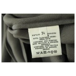 Robe Asymétrique Hermès En Viscose Grise -ModeChic Magasin 591809 5