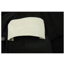 Jason Wu Robe Avec Jupe à Volants Et Dentelle En Rayonne Noire -ModeChic Magasin 591911 4