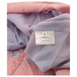 Vilshenko Robe à Manches Longues Imprimé Floral En Soie Bleue -ModeChic Magasin 601540 5