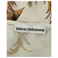 Paco Rabanne Robe Nuisette En Satin à Imprimé Floral Et Bordure En Dentelle En Polyester Violet Pastel -ModeChic Magasin 617770 4