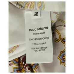Paco Rabanne Robe Nuisette En Satin à Imprimé Floral Et Bordure En Dentelle En Polyester Violet Pastel -ModeChic Magasin 617770 5