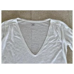 Majestic Tunique Ou Robe T-Shirt Droite 100% Lin écru T.2 Crème -ModeChic Magasin 625975 4