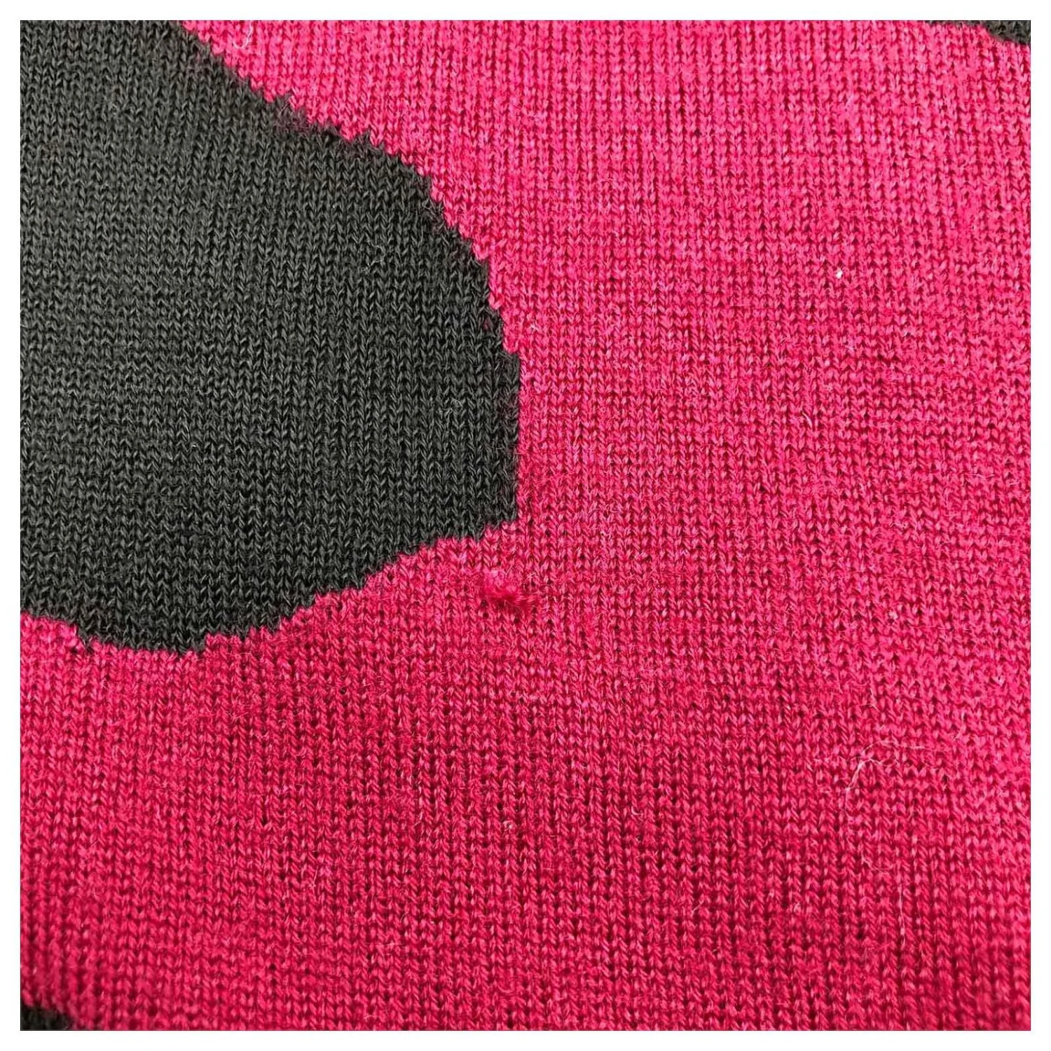 Diane Von Furstenberg Robe DVF Bordeaux, Laine Noire Et Blanche Multicolore 5 Diane Von Furstenberg Robe DVF Bordeaux, Laine Noire Et Blanche Multicolore – Image 5