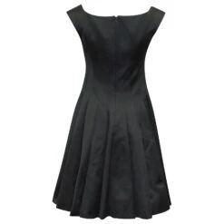 Robe Ajustée Et évasée Zac Posen En Polyamide Bleu Marine -ModeChic Magasin 631159 3