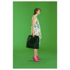 Balenciaga X Demna Gvasalia Resort'19 Robe Superposée En Soie Multicolore -ModeChic Magasin 634425 2