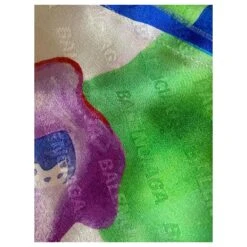 Balenciaga X Demna Gvasalia Resort'19 Robe Superposée En Soie Multicolore -ModeChic Magasin 634425 4