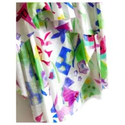 Balenciaga X Demna Gvasalia Resort'19 Robe Superposée En Soie Multicolore -ModeChic Magasin 634425 6