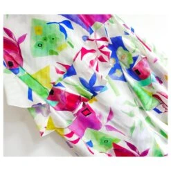 Balenciaga X Demna Gvasalia Resort'19 Robe Superposée En Soie Multicolore -ModeChic Magasin 634425 7