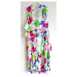 Balenciaga X Demna Gvasalia Resort'19 Robe Superposée En Soie Multicolore -ModeChic Magasin 634425 8