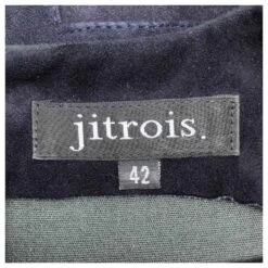 Robe Jitrois En Daim Stretch Avec Patchwork Bleu Et Noir -ModeChic Magasin 639286 5