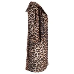 Ganni Mini-robe à Imprimé Léopard En Coton à Imprimé Animal -ModeChic Magasin 649038 2