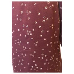 Robe Fleurie Manches 3/4 Sézane Bordeaux -ModeChic Magasin 649159 3