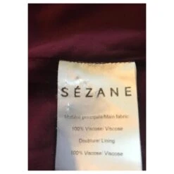 Robe Fleurie Manches 3/4 Sézane Bordeaux -ModeChic Magasin 649159 7