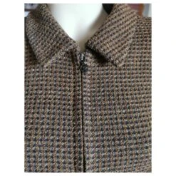 Manteau Robe En Tweed Chanel Marron Foncé -ModeChic Magasin 649943 5