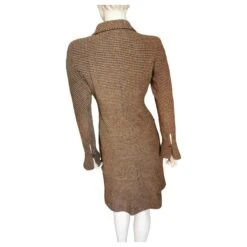 Manteau Robe En Tweed Chanel Marron Foncé -ModeChic Magasin 649943 6