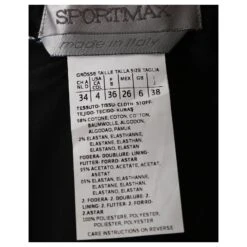 Robe Peplum Sportmax En Coton Noir -ModeChic Magasin 659101 4