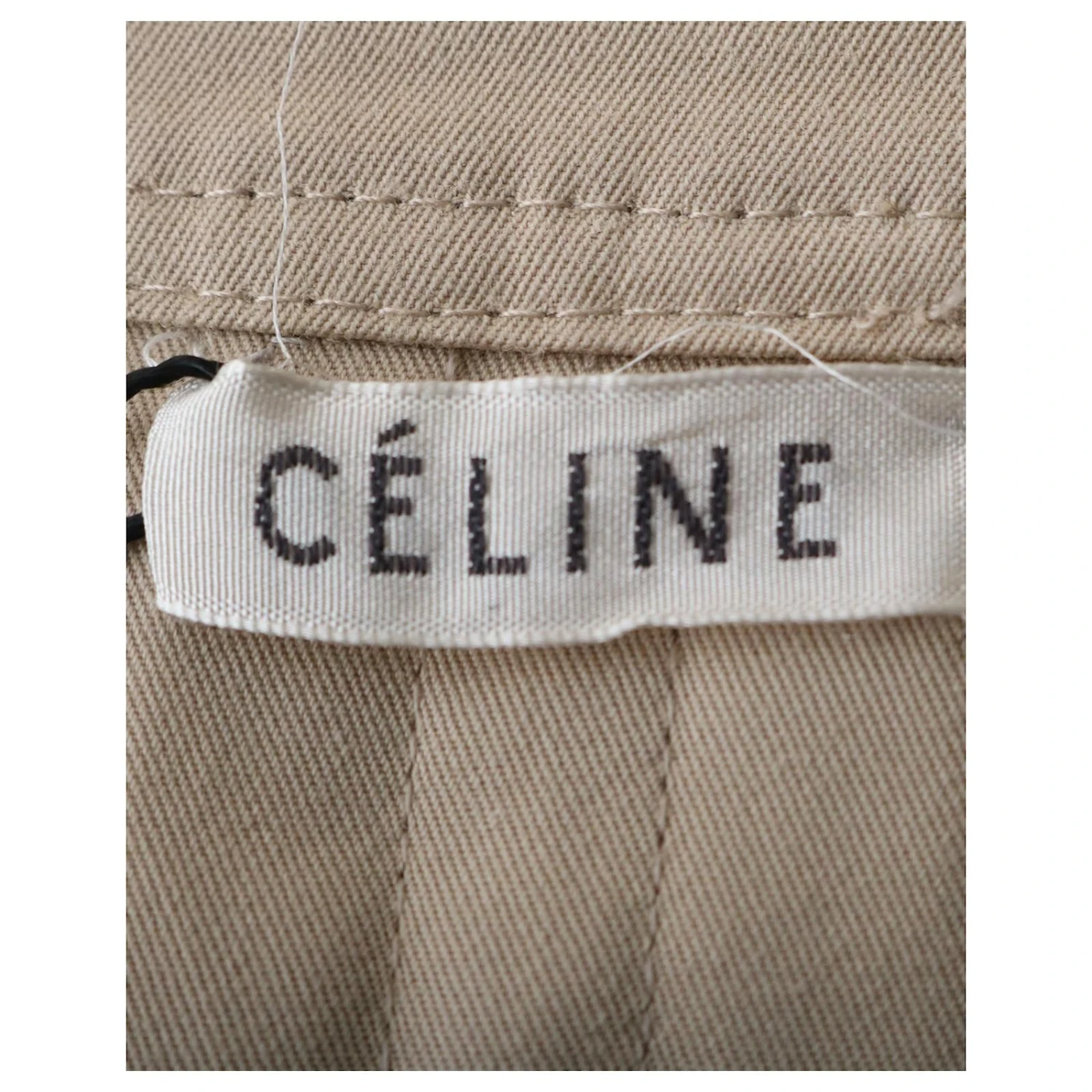 Céline Robe Celine Trench Manches Courtes En Coton Beige 4 Céline Robe Celine Trench Manches Courtes En Coton Beige – Image 4