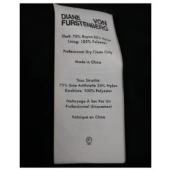 Diane Von Furstenberg Robe Portefeuille à Manches Longues En Velours De Rayonne Noir -ModeChic Magasin 671533 5