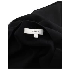 Robe Mi-longue Vince à Col En V En Rayonne Noire -ModeChic Magasin 677581 4