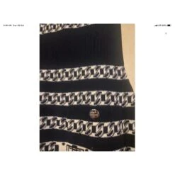 Robe Chanel Imprimé Chaînes Noir -ModeChic Magasin 677780 3