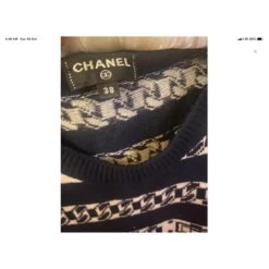 Robe Chanel Imprimé Chaînes Noir -ModeChic Magasin 677780 5