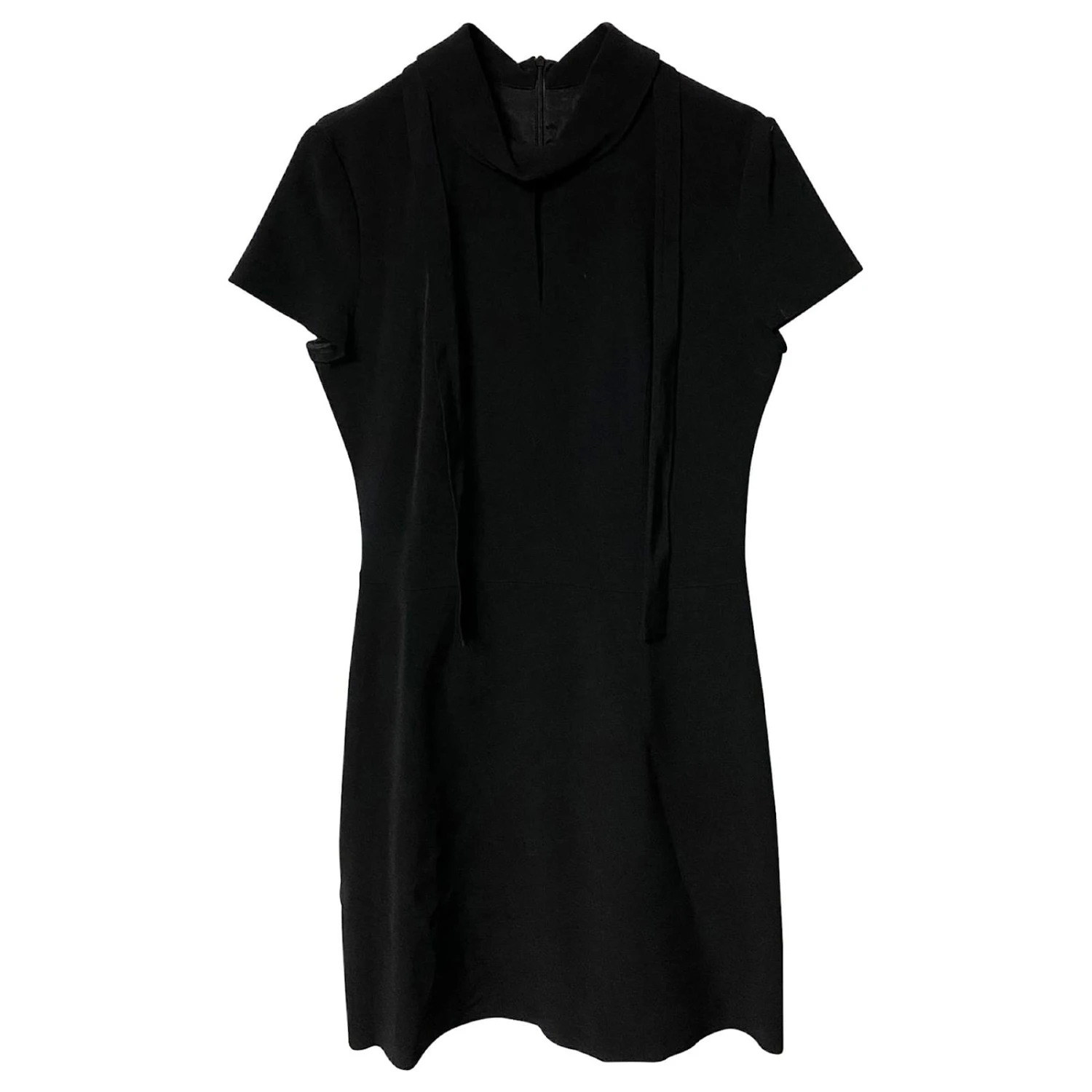 Hugo Boss La Robe De Travail à Encolure Trou De Serrure Hugo Est En Viscose Noire 5 Hugo Boss La Robe De Travail à Encolure Trou De Serrure Hugo Est En Viscose Noire – Image 5