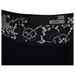 Love Moschino - Robe Courte Sans Manches En Dentelle Au Dos En Viscose Noire -ModeChic Magasin 687511 8