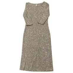 Oscar De La Renta Robe à Paillettes En Soie Beige -ModeChic Magasin 689834 3