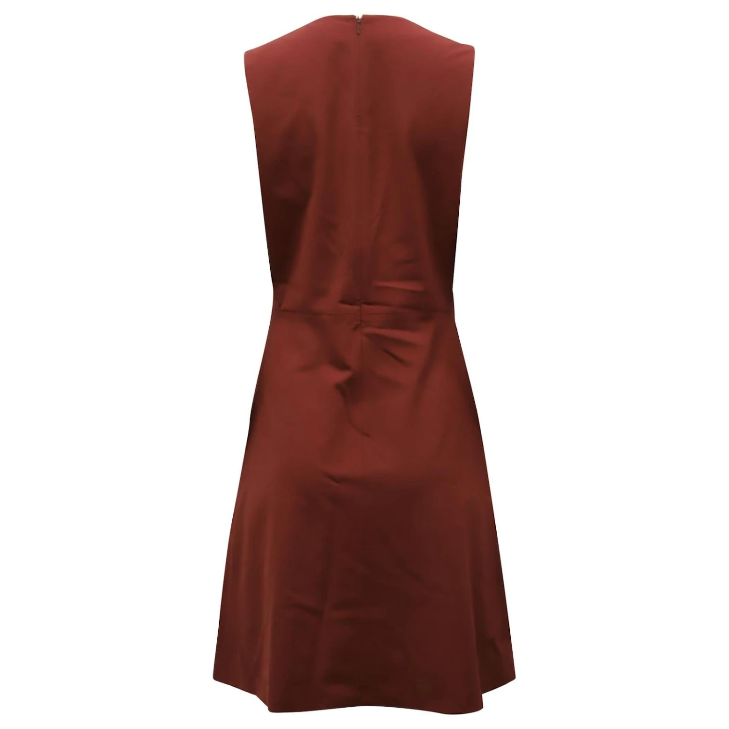 Robe Droite Sans Manches Theory En Mélange De Coton Bordeaux 2 Robe Droite Sans Manches Theory En Mélange De Coton Bordeaux – Image 2