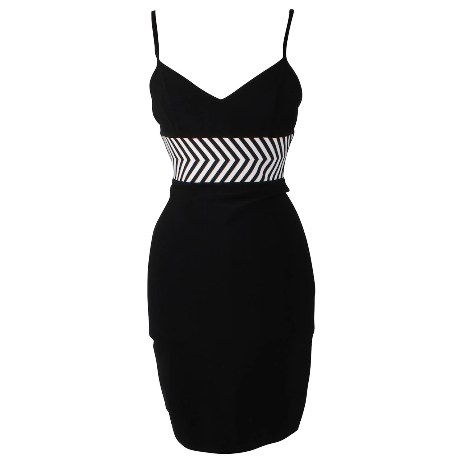 Herve Leger Robe Noire Et Blanche 2 Herve Leger Robe Noire Et Blanche â Image 2
