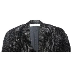 IRO Xonina Robe Mi-Longue Effet Portefeuille En Velours Dévoré Métallisé En Viscose Noire 13 IRO Xonina Robe Mi-Longue Effet Portefeuille En Velours Dévoré Métallisé En Viscose Noire -ModeChic Magasin 696738 6