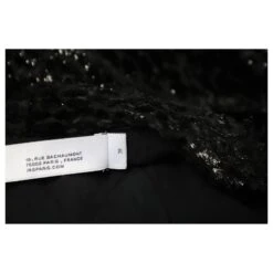 IRO Xonina Robe Mi-Longue Effet Portefeuille En Velours Dévoré Métallisé En Viscose Noire 15 IRO Xonina Robe Mi-Longue Effet Portefeuille En Velours Dévoré Métallisé En Viscose Noire -ModeChic Magasin 696738 8