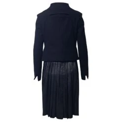 Alexander Wang Manteau Robe Longue à Plis Au Dos En Laine Noire -ModeChic Magasin 696815 3