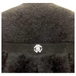 Robe-manteau Roberto Cavalli En Angora Noir à Manches Mi-longues -ModeChic Magasin 698391 5