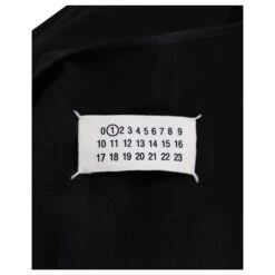 Maison Martin Margiela Maison Margiela Robe Ceinturée à Manches Courtes En Viscose Noire -ModeChic Magasin 714420 4