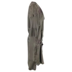 Robe Tunique Reed Krakoff En Soie Et Satin Bronze Avec Ceinture En Cuir Métallisé -ModeChic Magasin 718130 3