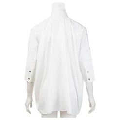 Maison Martin Margiela Robe Chemise En Popeline De Coton Blanc -ModeChic Magasin 720735 3
