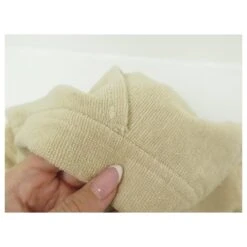 Hermès NEUF PEIGNOIR HERMES 101059M 34 XS EN COTON & SOIE CREME HOMEWEAR BATH ROBE Écru -ModeChic Magasin 721875 8