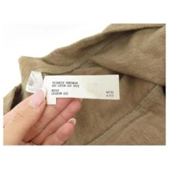 Hermès NEUF PEIGNOIR HERMES 101059M T 36 S COTON ET SOIE MARRON HOMEWEAR BATH ROBE -ModeChic Magasin 721876 4